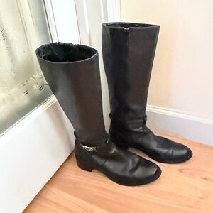 Etienne Aigner Black Heeled Boots